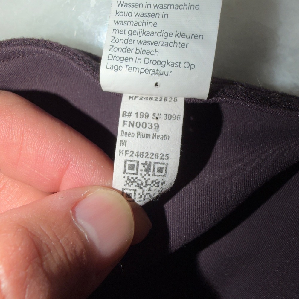 Fabletics Deep Plum Heather Flare Leg Jumpsuit Square Neck FN0039 Purple Medium - Picture 6 of 7